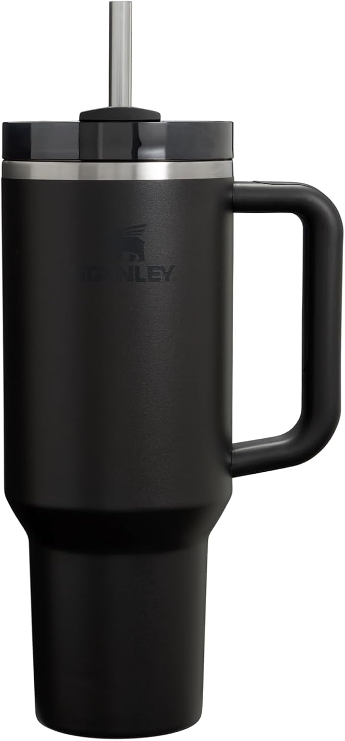 Stanley Quencher H2.0 Tumbler 40 Oz with Handle And Straw Flowstate 3-Position Lid Cup Holder Compatible Insulated Travel Mug