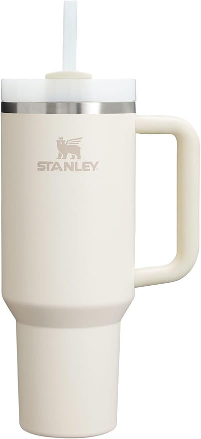 Stanley Quencher H2.0 Tumbler 40 Oz with Handle And Straw Flowstate 3-Position Lid Cup Holder Compatible Insulated Travel Mug